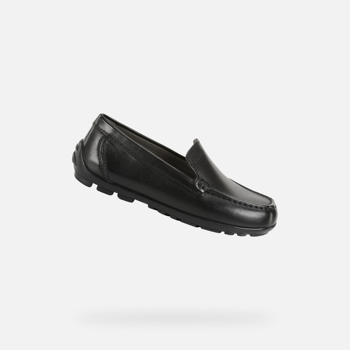31 EU Geox Gar on J New Fast Boy School Uniform Shoe Noir Black C9999