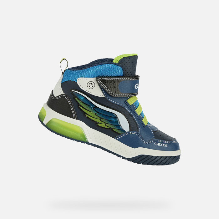 Geox® INEK: Boy's Navy blue High Top Sneakers | FW22 Geox®
