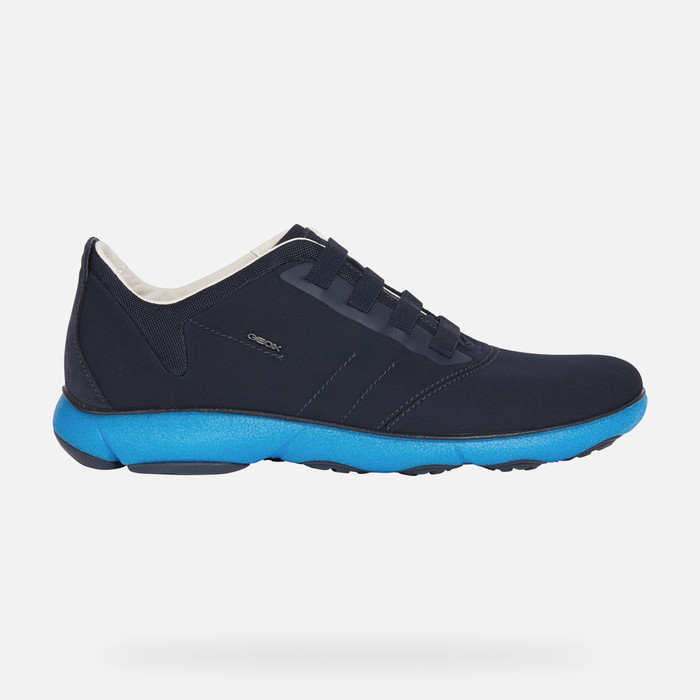 Geox® NEBULA Man: Navy Blue Sneakers |