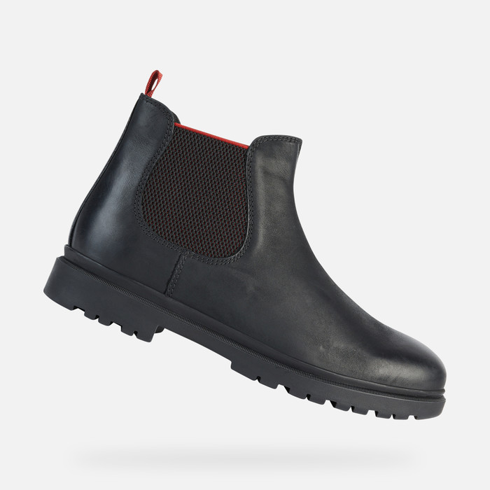 Geox® ANDALO: Men's Black Chelsea Boots | FW22 Geox®
