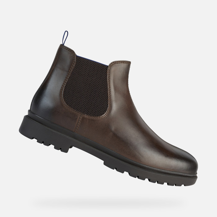 efectivo Ridículo Enriquecimiento Geox® ANDALO Hombre: Botines Café | Geox® O/I 22