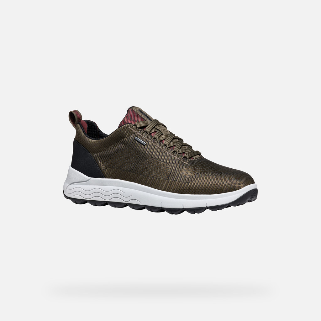 GEOX Spherica 4x4 Abx Homme Vert Militaire/bordeaux