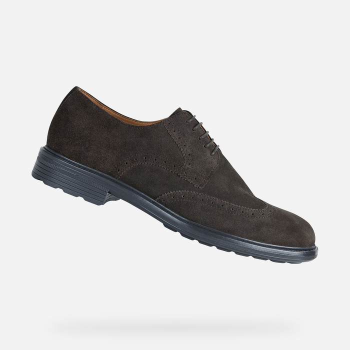Intuición Marco de referencia Realizable Geox® WALK PLEASURE: Men's Brown Suede Shoes | Geox ® Online