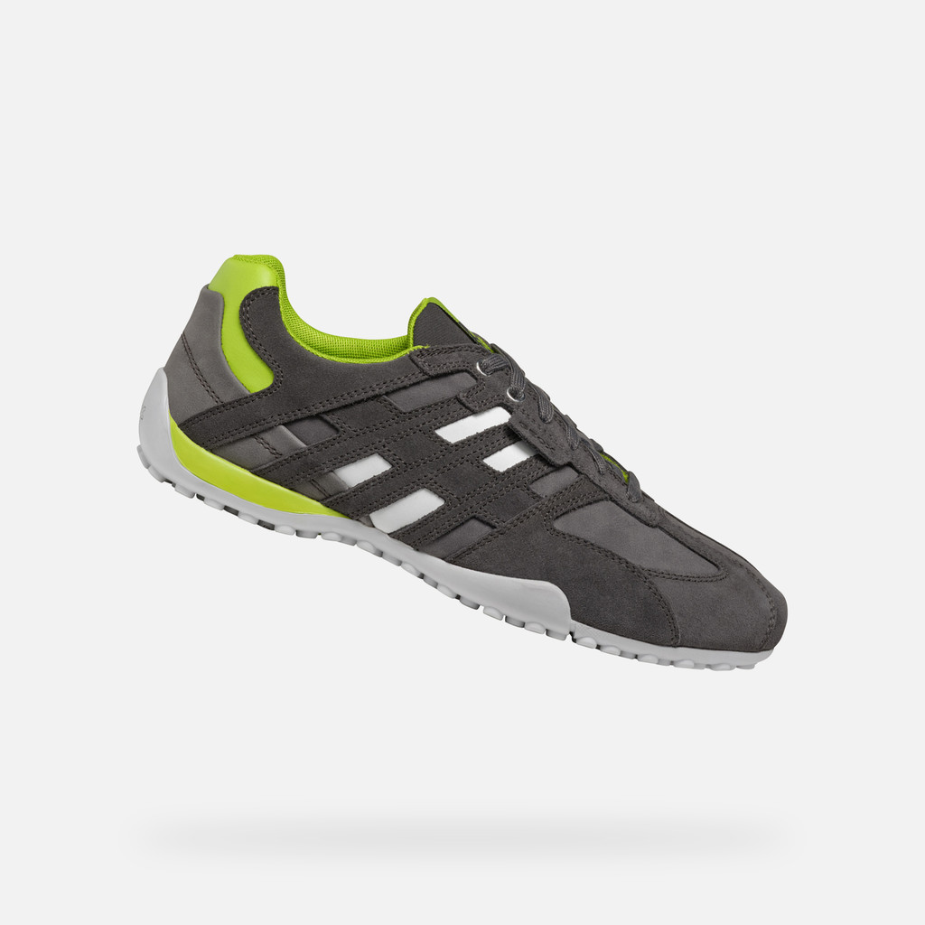 GEOX Snake Homme Anthracite/citron Vert