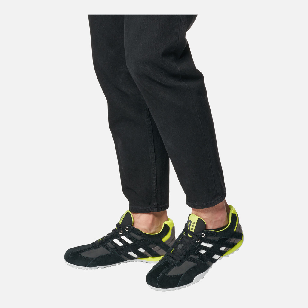 GEOX Snake Homme Noir/jaune Fluo