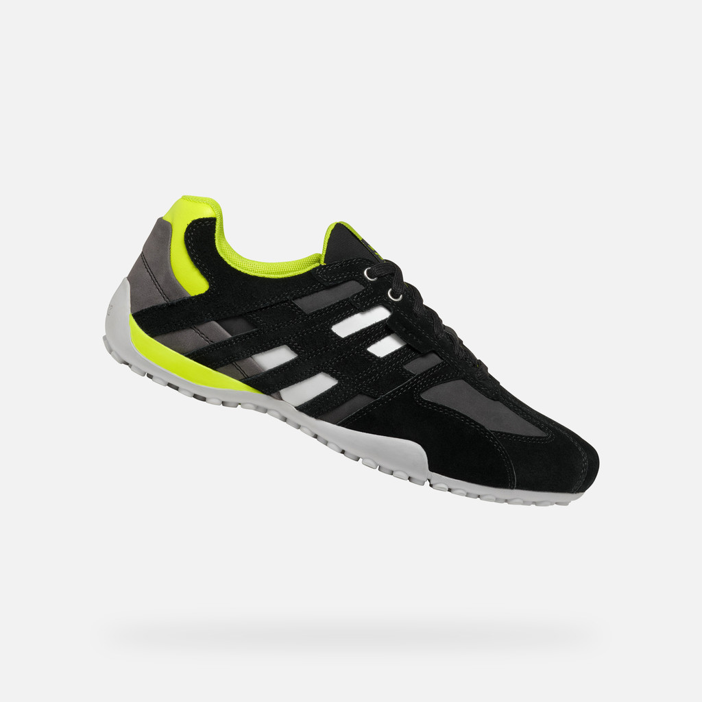 GEOX Snake Homme Noir/jaune Fluo