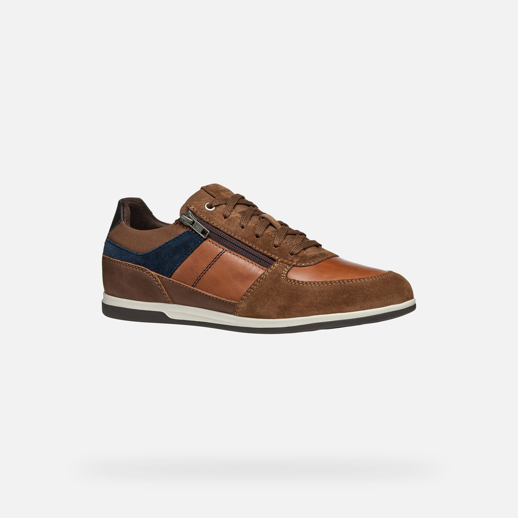 GEOX Renan Homme Cognac/bleu Marine