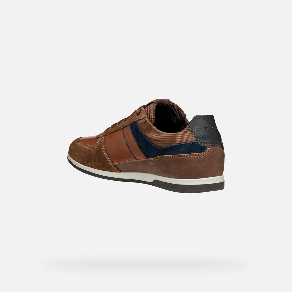 GEOX Renan Homme Cognac/bleu Marine