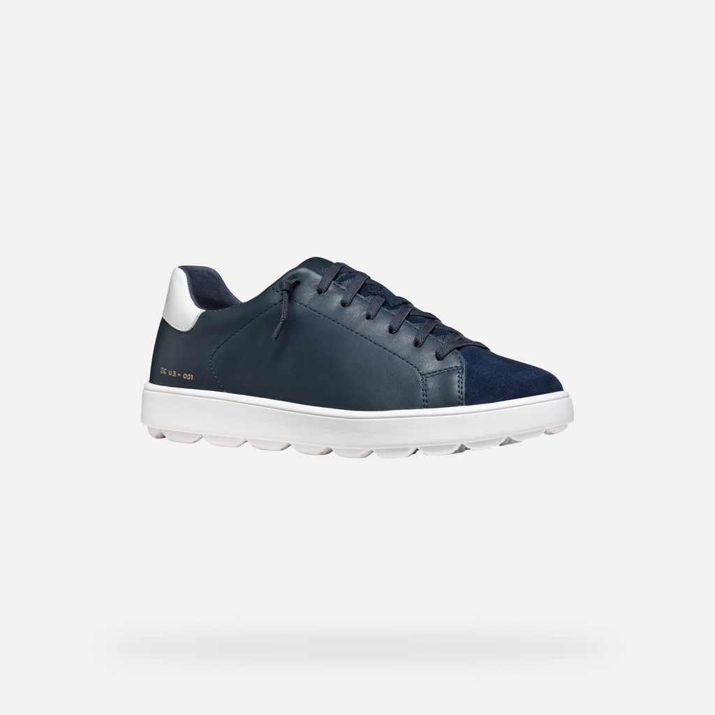 Geox Spherica Ecub Homme Baskets Basse Bleu Marine Geox