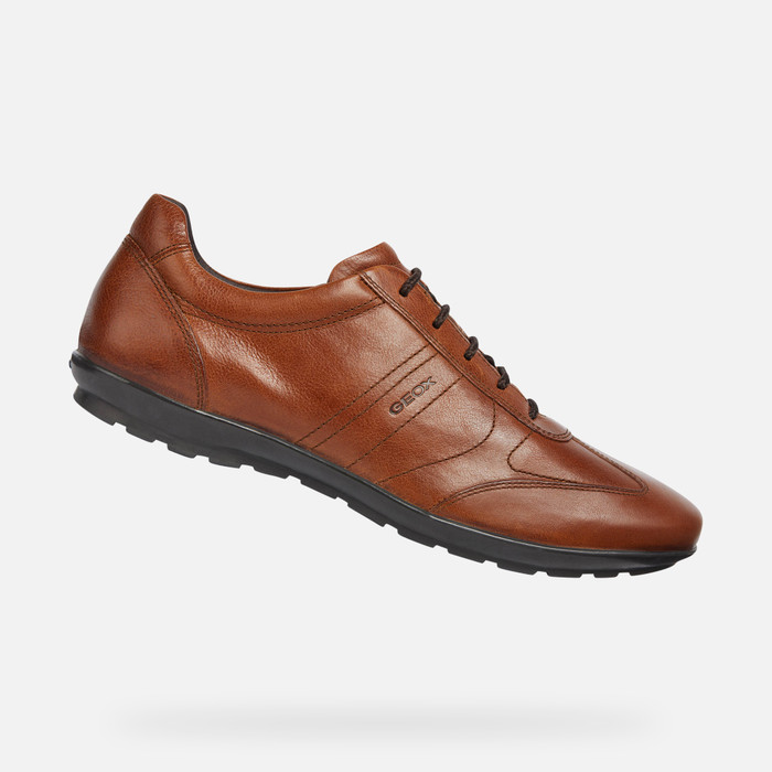 SYMBOL Man: Roast chestnut Shoes | Geox® Online Store
