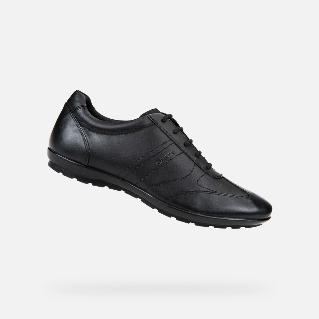 Geox® MO SYMBOL: Zapatos De Piel Negros Hombre