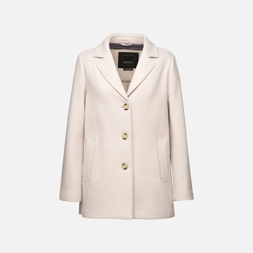 GEOX Vêtements Doralea Femme Blanc Cassé