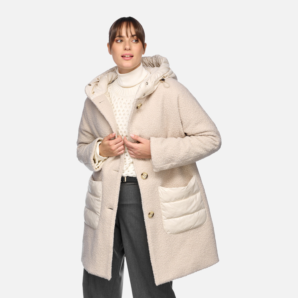 GEOX Vêtements Calithe Femme Blanc Cassé