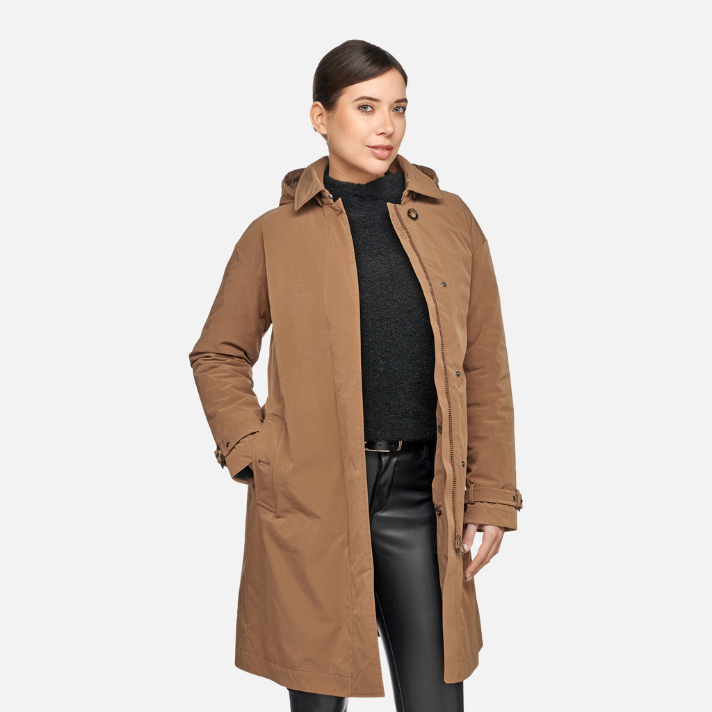 GEOX Vêtements Anyweco Femme Marron Noisette