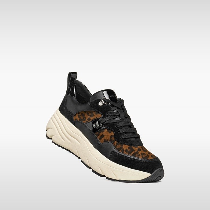 Platform sneakers DIAMANTA WOMAN Nut/Black | GEOX