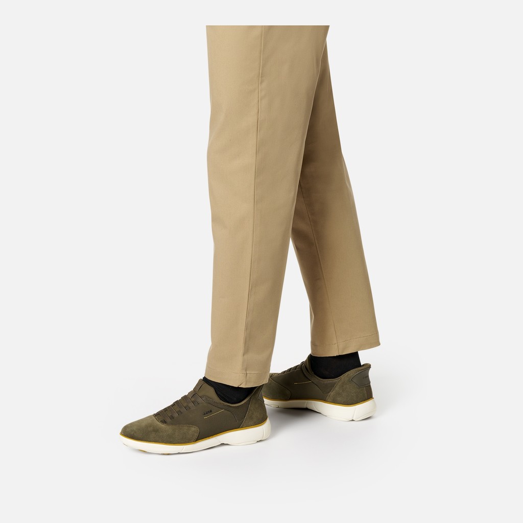 Baskets slip in NEBULA 2.0 PLUS HOMME Vert militaire - image number 2 | GEOX