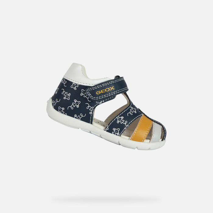 FIRST STEPS BABY ELTHAN BABY BOY - NAVY/OCHRE YELLOW