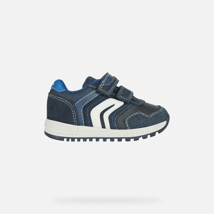 Geox® ALBEN: Baby Boy's Navy Low Top Sneakers | Geox®