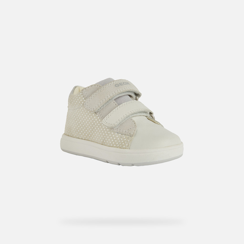 Geox® BIGLIA: Baby Girl's off white Velcro Shoes | Geox®