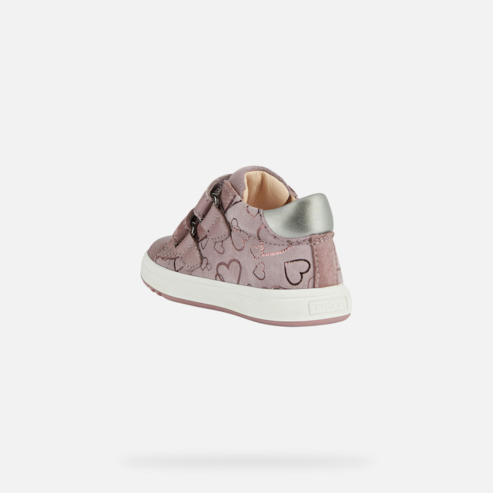 Geox® BIGLIA: Baby Girl's Dark pink Velcro Shoes | Geox®