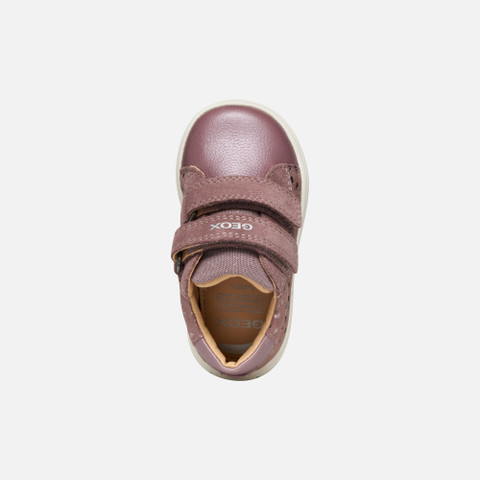 Sneakers with straps BIGLIA BABY GIRL Dark Rose - image number 5 | GEOX