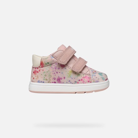 Velcro shoes BIGLIA BABY GIRL Light Rose/Multicolor - image number 1 | GEOX