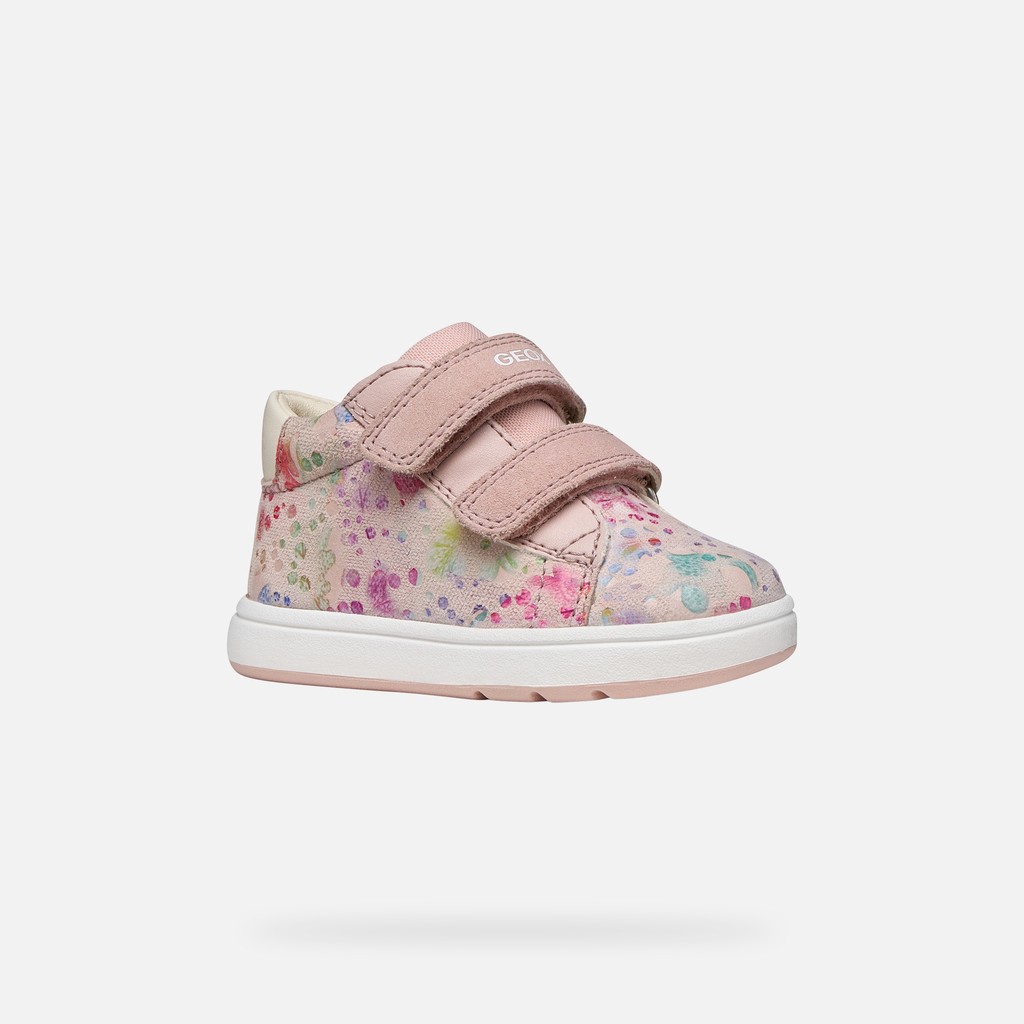 Velcro shoes BIGLIA BABY GIRL Light Rose/Multicolor - image number 2 | GEOX