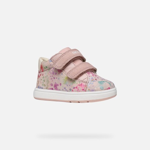 Velcro shoes BIGLIA BABY GIRL Light Rose/Multicolor - image number 2 | GEOX