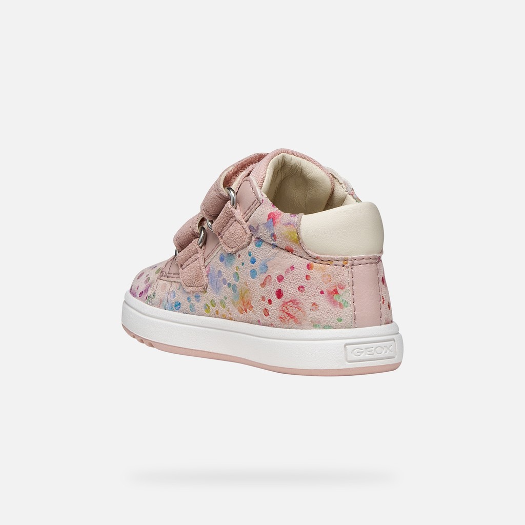 Velcro shoes BIGLIA BABY GIRL Light Rose/Multicolor - image number 3 | GEOX