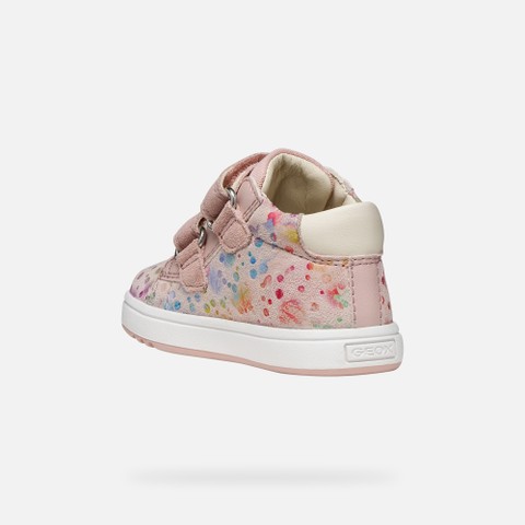 Velcro shoes BIGLIA BABY GIRL Light Rose/Multicolor - image number 3 | GEOX