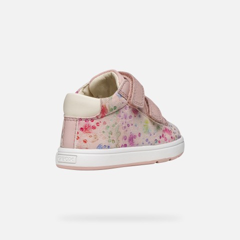 Velcro shoes BIGLIA BABY GIRL Light Rose/Multicolor - image number 4 | GEOX