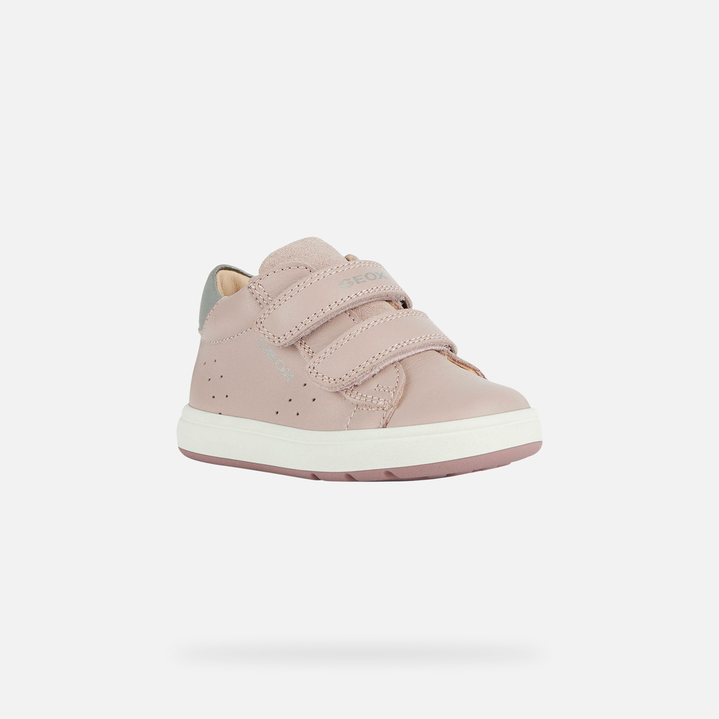 sneakers with straps BIGLIA BABY Old Rose/Silver - image number 2 | GEOX