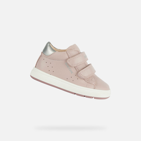 sneakers with straps BIGLIA BABY Old Rose/Silver - image number 0 | GEOX