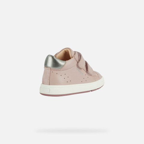 sneakers with straps BIGLIA BABY Old Rose/Silver - image number 4 | GEOX