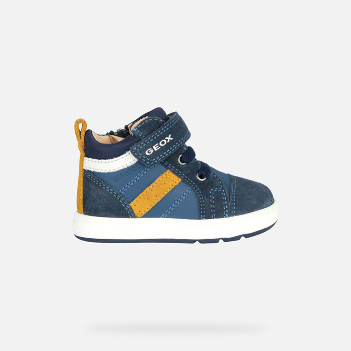 High top sneakers BIGLIA BABY BOY Navy/Curry | GEOX