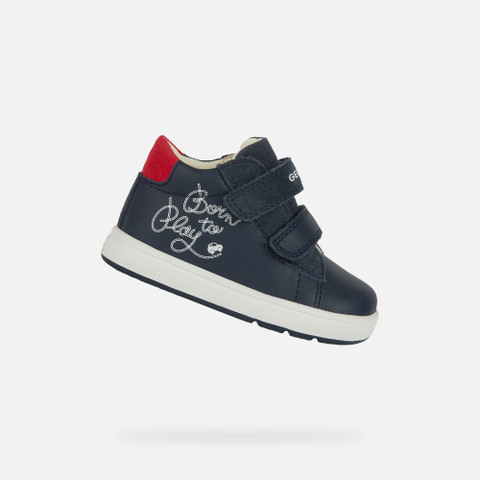 velcro shoes BIGLIA BABY Navy/Red - image number 0 | GEOX