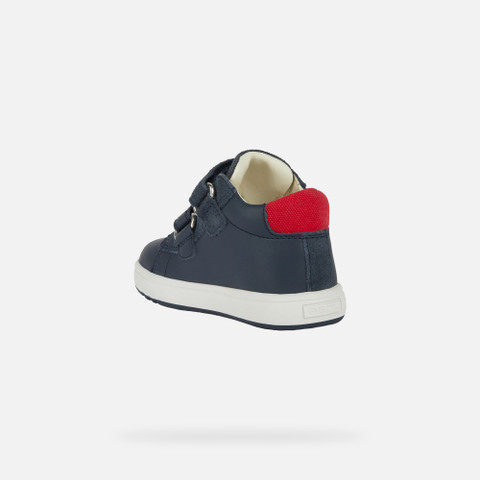 velcro shoes BIGLIA BABY Navy/Red - image number 3 | GEOX