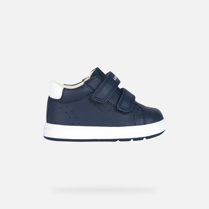 Sneakers with straps BIGLIA BABY Navy/Blue | GEOX