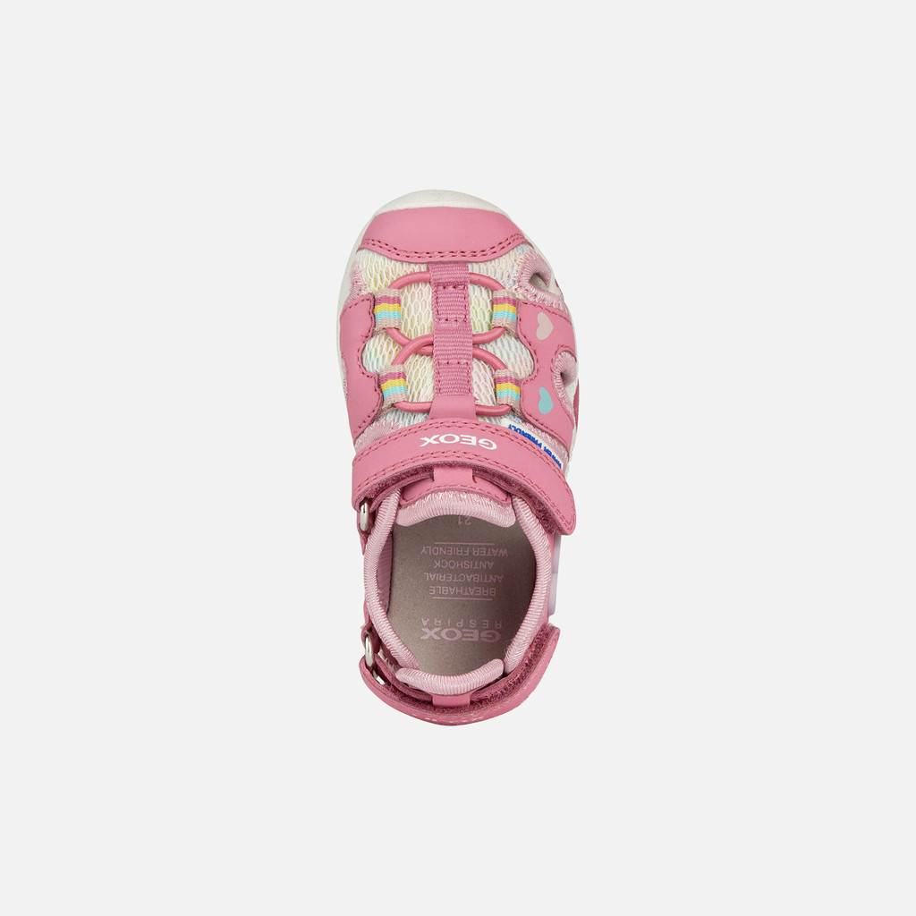  Huicai Girls Sandals Princess Open Toe Summer Shoes Sandals  Dress Sandals for Big Kids Pink : Everything Else