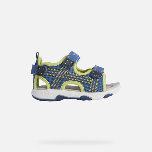 Sandals SANDAL MULTY   TODDLER BOY Light Blue/Lime | GEOX