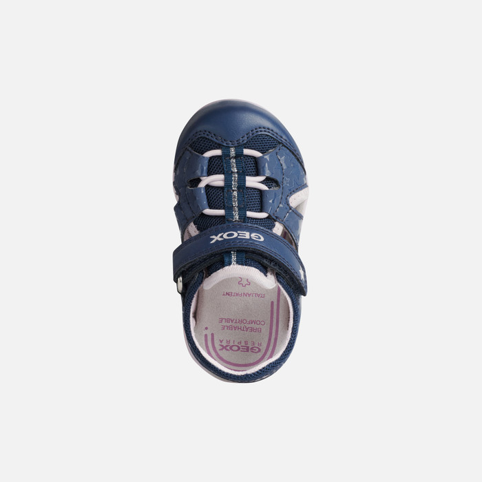 grandioso lavandería presentar Geox® AGASIM Baby Girl: Lt Navy Sandals | Geox® Store