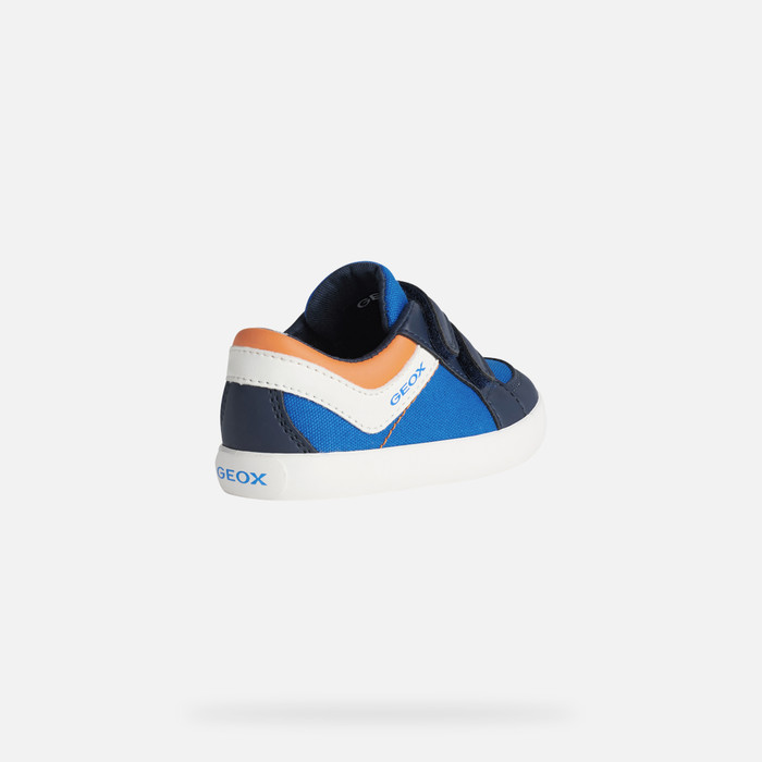 SNEAKERS BABY GISLI TODDLER BOY - ROYAL/ORANGE