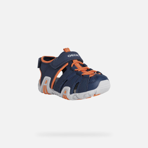 Closed toe sandals KRAZE TODDLER Navy/Orange - image number 2 | GEOX
