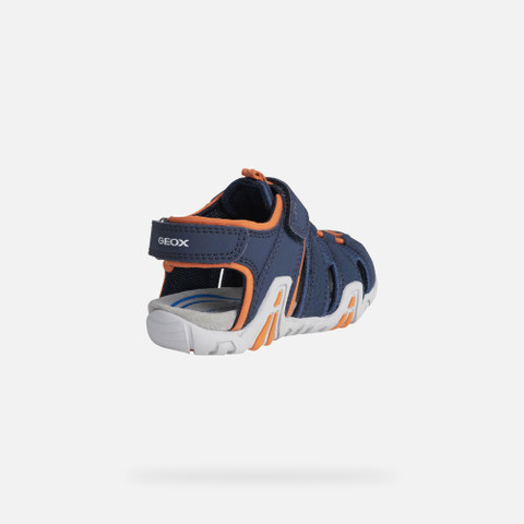 Closed toe sandals KRAZE TODDLER Navy/Orange - image number 4 | GEOX