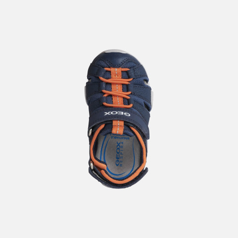Closed toe sandals KRAZE TODDLER Navy/Orange - image number 5 | GEOX