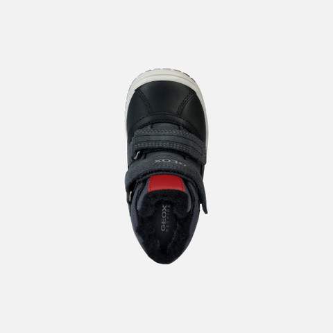 waterproof shoes OMAR BABY Dark Grey/Red - image number 5 | GEOX
