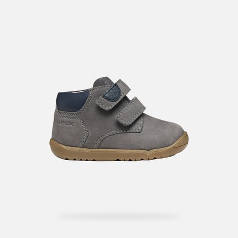 Toddler velcro shoes MACCHIA BABY Grey/Navy - image number 1 | GEOX