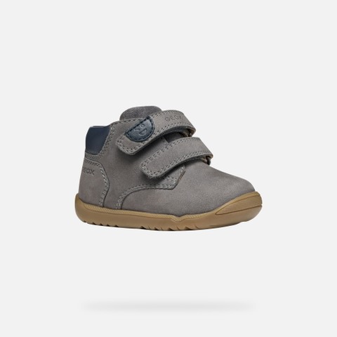 Toddler velcro shoes MACCHIA BABY Grey/Navy - image number 2 | GEOX