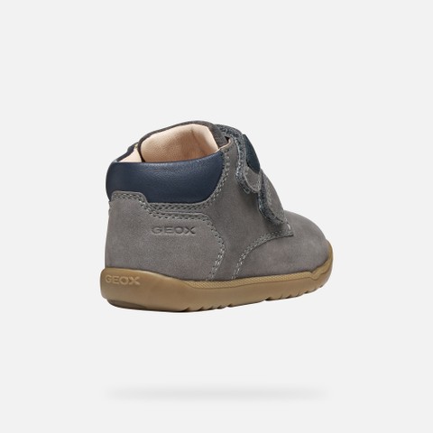 Toddler velcro shoes MACCHIA BABY Grey/Navy - image number 4 | GEOX