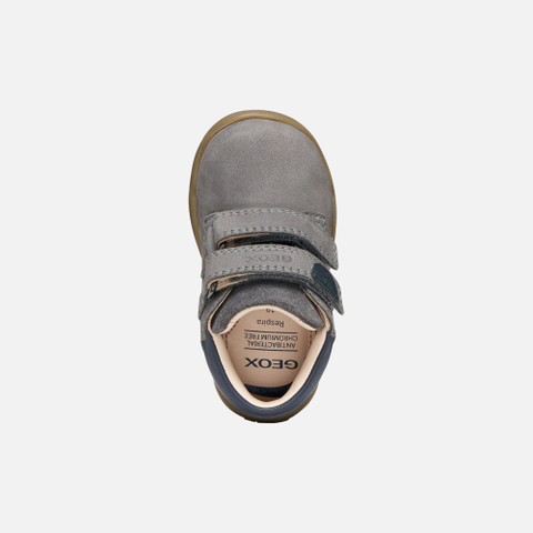 Toddler velcro shoes MACCHIA BABY Grey/Navy - image number 5 | GEOX